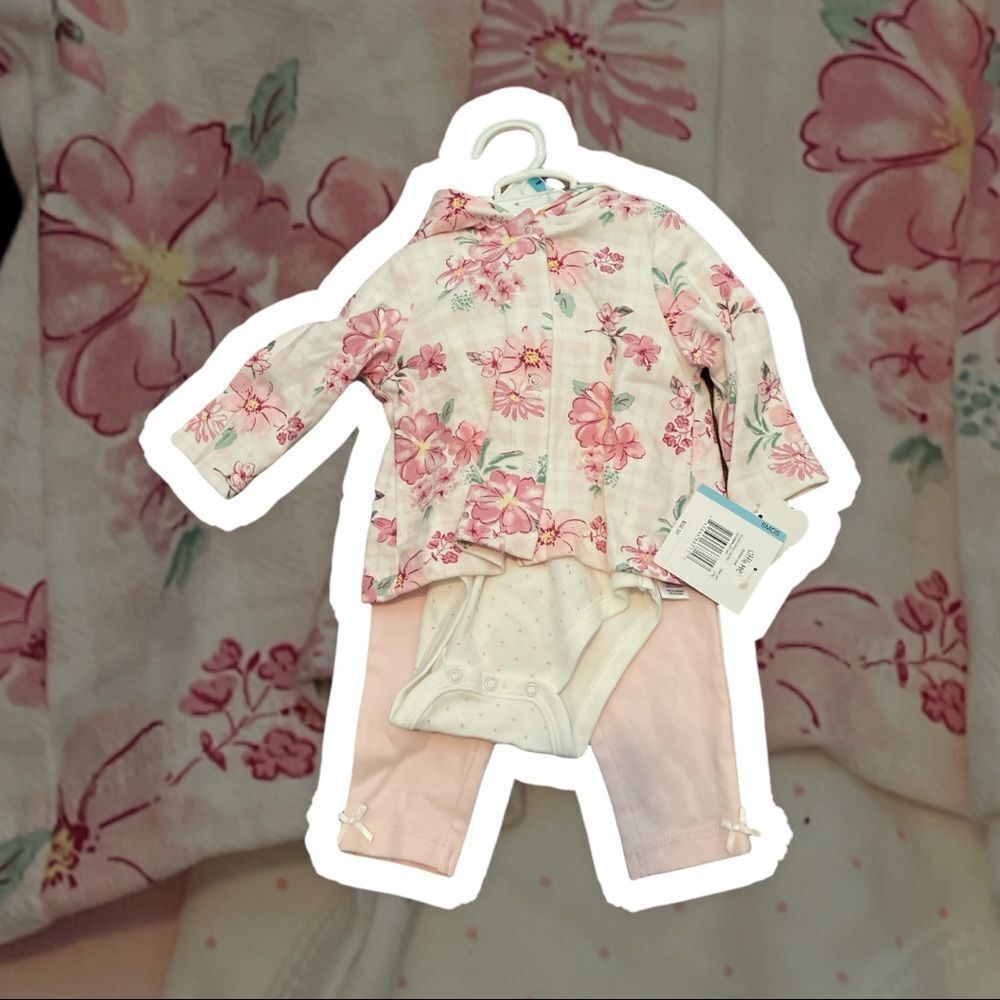 Little Me‎ 3pc 6m infant shirt, onesie and pants